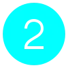 Cyan circle icon with the number two representing ceramic coating step two
